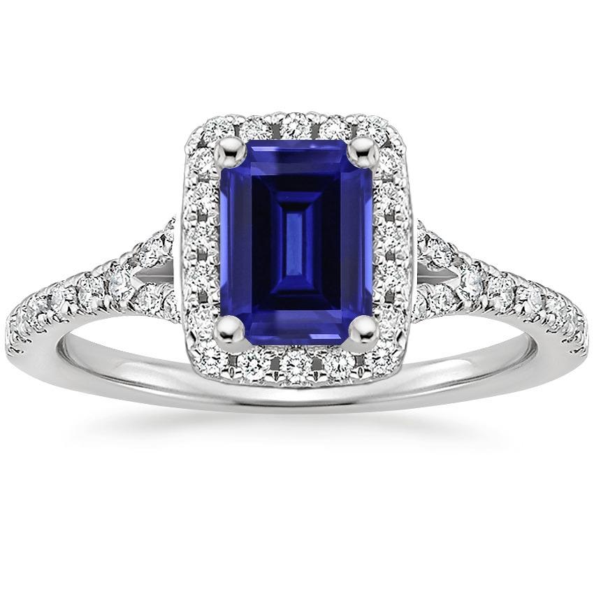 Blauer Smaragd-Ceylon-Saphir-Diamant-Verlobungsring 3 Karat - harrychadent.de