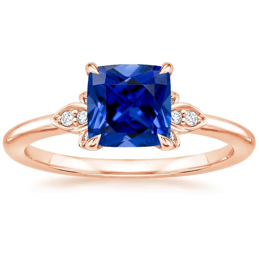 Damen Diamant Edelstein Ring mit Kissen Blauer Saphir 2.50 Karat Neu - harrychadent.de