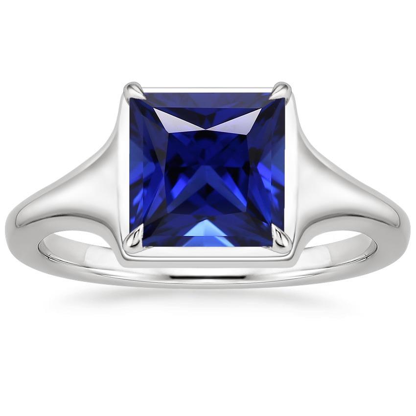 Damen Edelstein Solitär Ring Prinzessin Sri Lankan Saphir 5 Karat - harrychadent.de