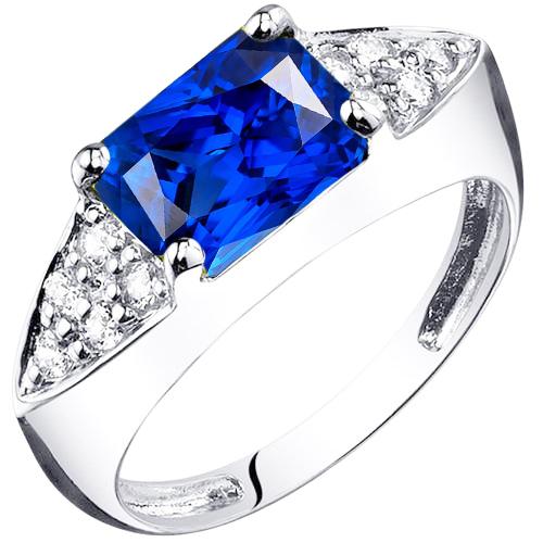 Damen Gold-Diamant-Jubiläumsring mit blauem Saphir 3,50 Karat - harrychadent.de