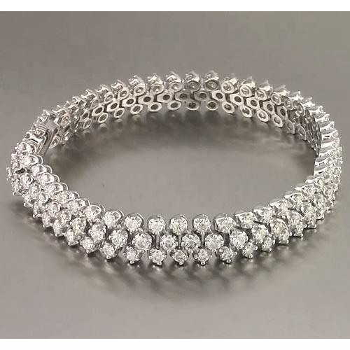 Damen Tennis Armband Zinken Set 12 Karat Weißgold 14K Schmuck Neu - harrychadent.de