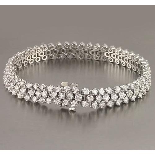 Damen Tennis Armband Zinken Set 12 Karat Weißgold 14K Schmuck Neu - harrychadent.de