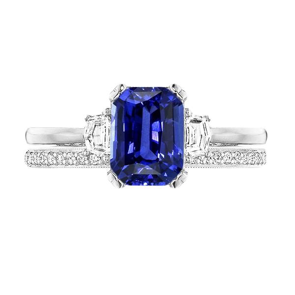 Diamant Ehering Set Strahlender Saphir Krappen 3 Stein 4 Karat - harrychadent.de