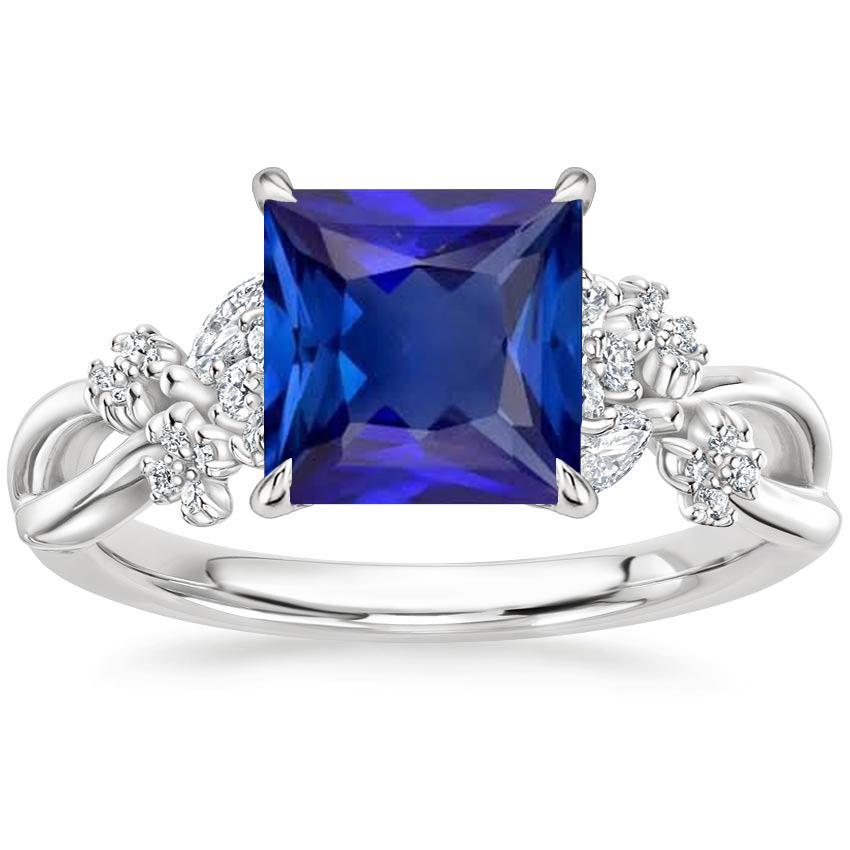Diamant Fancy Ring Ceylon Saphir & Marquise Schliff Steine 5,50 Karat - harrychadent.de