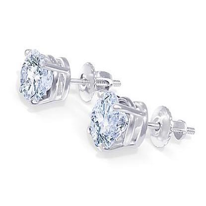 Diamant Ohrstecker 1,80 Karat Weißgold 14K - harrychadent.de