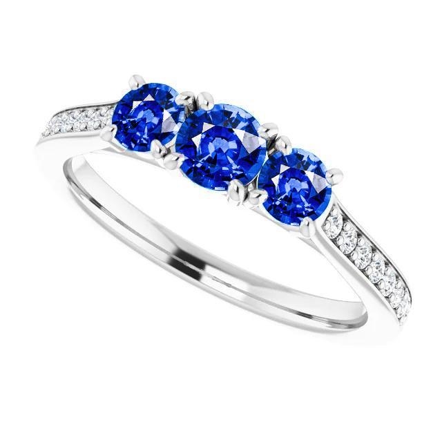Diamant Saphir Ring 1,10 Karat Klaue Krappenfassung Damen Schmuck - harrychadent.de