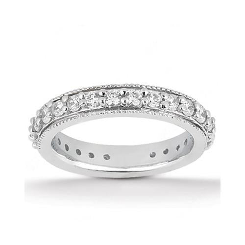 Aus der Erde Abgebauter Natürlicher Diamant-Verlobungsring Vintage Style Wickelband Set 2,45 Karat WG
