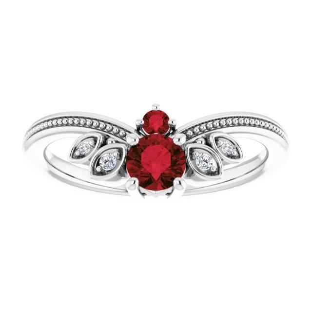 Diamantring Antik-Stil 1 Karat Milgrain Schmuck Edelstein - harrychadent.de