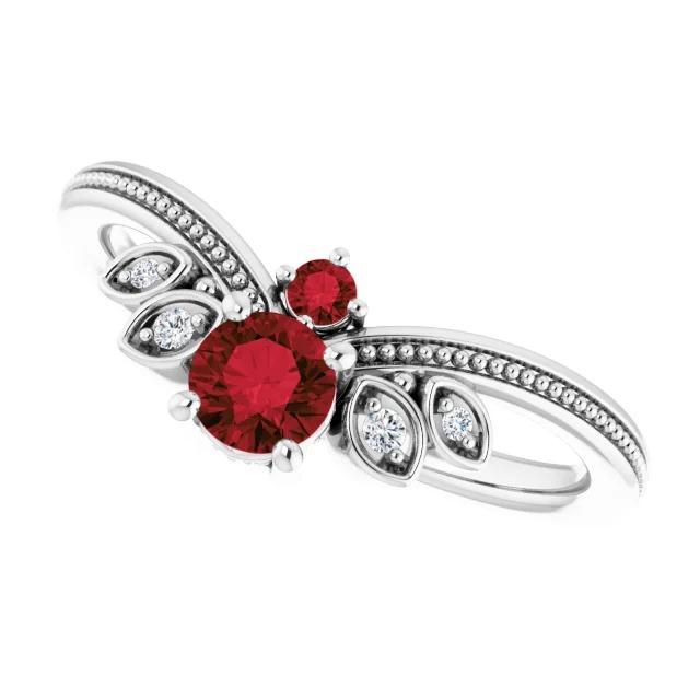 Diamantring Antik-Stil 1 Karat Milgrain Schmuck Edelstein - harrychadent.de