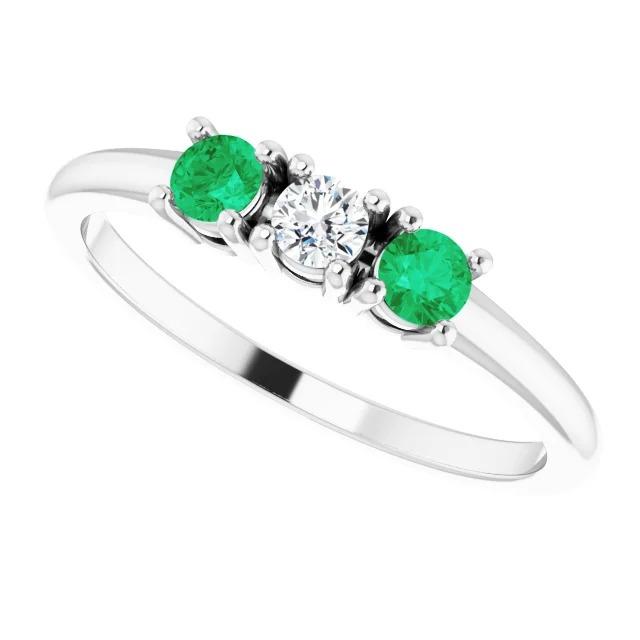 Drei-Stein-Diamant-Ring 0,60 Karat 4 Krappenfassung Damen Schmuck - harrychadent.de