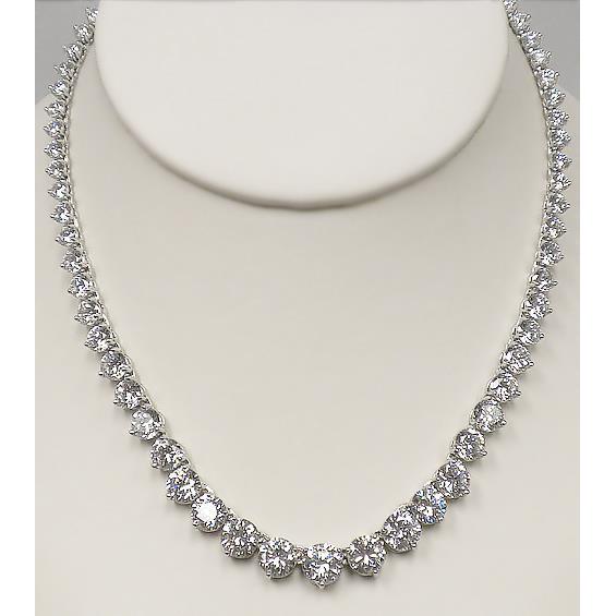 Echter Diamant Damenhalskette 14 Ct. Gold 14K