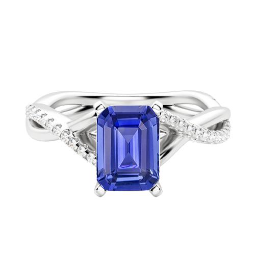 Edelstein Smaragd Saphir Ring Gold Infinity Schaft Schmuck 3 Karat - harrychadent.de