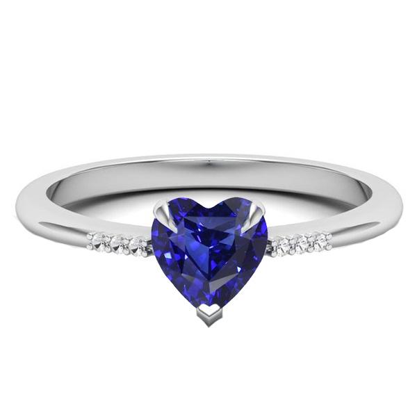 Gold Diamant Edelstein Herz Ceylon Saphir Ring Krappenset 1,75 Karat - harrychadent.de