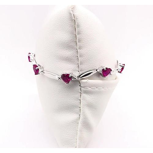 Herzform Rhodolith Granat Diamant Armband 9,54 Karat Schmuck Neu - harrychadent.de