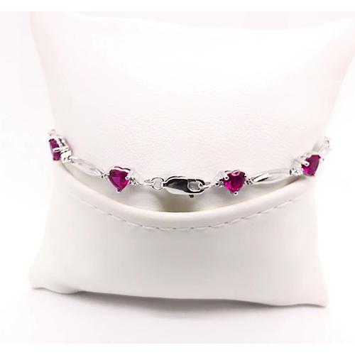 Herzform Rhodolith Granat Diamant Armband 9,54 Karat Schmuck Neu - harrychadent.de