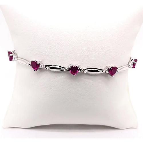 Herzform Rhodolith Granat Diamant Armband 9,54 Karat Schmuck Neu - harrychadent.de