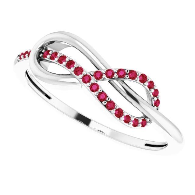 Hochzeit Infinity Band Runde Rubine 0.50 Karat - harrychadent.de