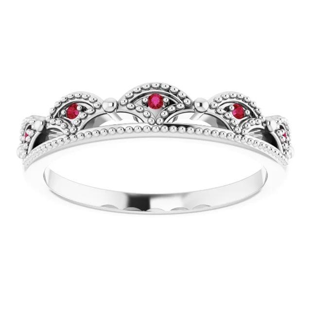 Hochzeit Jubiläumsband 0.50 Karat Antik-Stil Rubin Frauen Schmuck - harrychadent.de