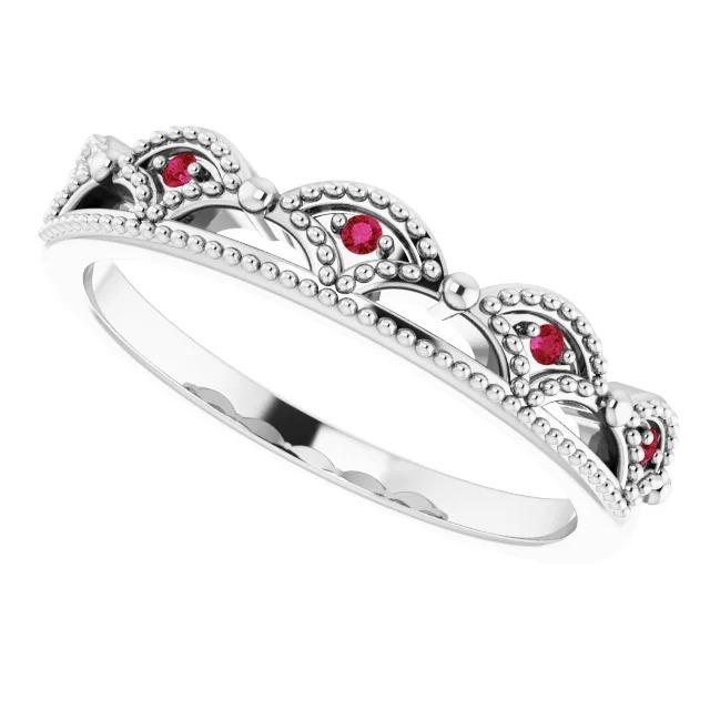 Hochzeit Jubiläumsband 0.50 Karat Antik-Stil Rubin Frauen Schmuck - harrychadent.de