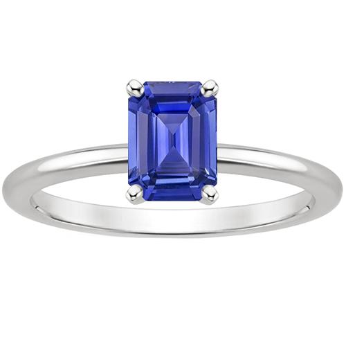 Jubiläums-Solitärring Smaragd Ceylon Saphir 3 Karat - harrychadent.de
