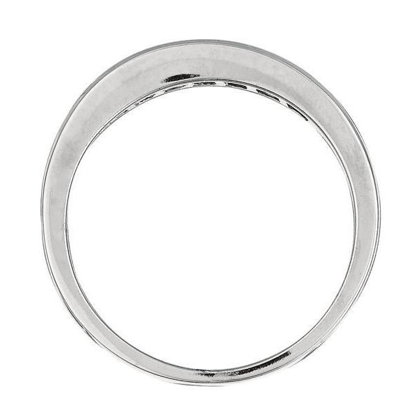 Kanaleinstellung 0,90 Ct. Saphir & Prinzessin Schliff Aus der Erde Abgebauter Natürlicher Diamantring WG 14K