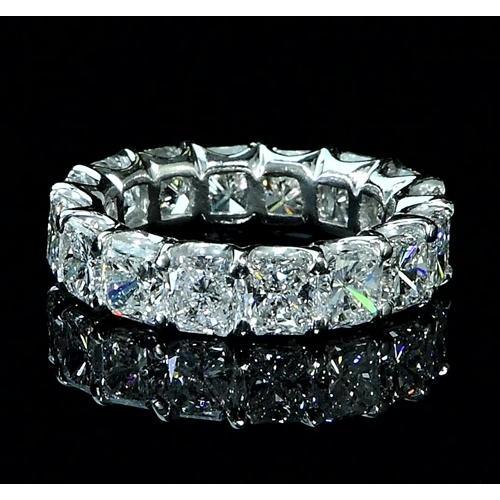 Kissen Diamant Eternity Band 7,50 Karat Weißgold 14K - harrychadent.de