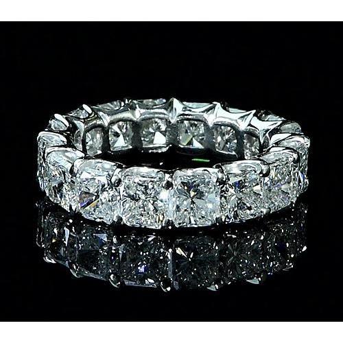 Kissen Diamant Eternity Band 7,50 Karat Weißgold 14K - harrychadent.de