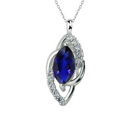 echter marquise diamant 1.75Karat anhänger Vorderansicht