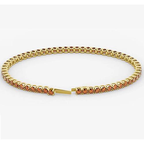 Orange Saphir Tennis Armband 5,90 Karat Schmuck Neu - harrychadent.de