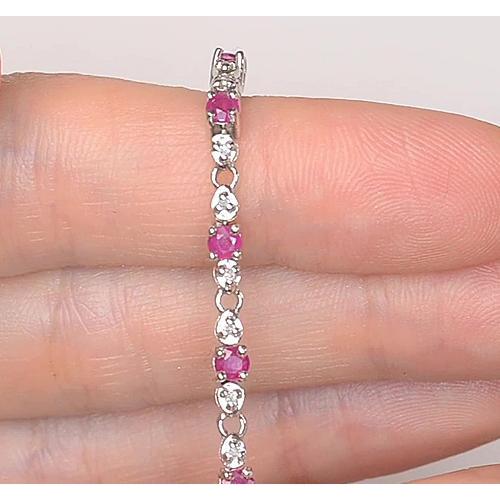 Rosa Saphir Diamant Tennisarmband 9 Karat Damen Schmuck Neu - harrychadent.de