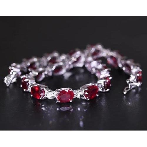 Rubin Diamant Tennisarmband 16 Karat Damen Schmuck Neu - harrychadent.de