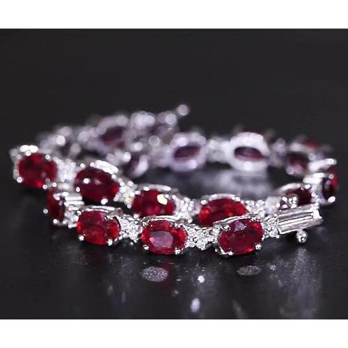 Rubin Diamant Tennisarmband 16 Karat Damen Schmuck Neu - harrychadent.de