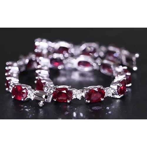 Rubin Diamant Tennisarmband 16 Karat Damen Schmuck Neu - harrychadent.de