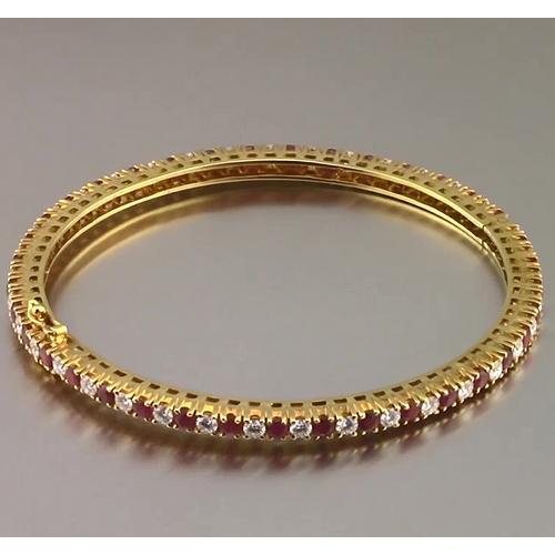 Ruby And Diamant Tennis Armreif 12,54 Karat Gelbgold Neu - harrychadent.de