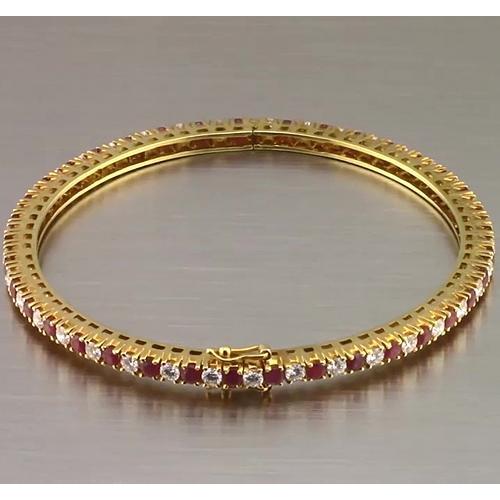 Ruby And Diamant Tennis Armreif 12,54 Karat Gelbgold Neu - harrychadent.de