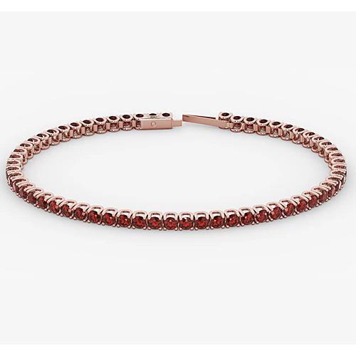 Ruby Tennis Armband Roségold 5,90 Karat Schmuck Neu - harrychadent.de