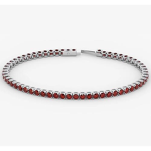 Ruby Tennis Armband Weißgold 14K 5,90 Karat Schmuck Neu - harrychadent.de