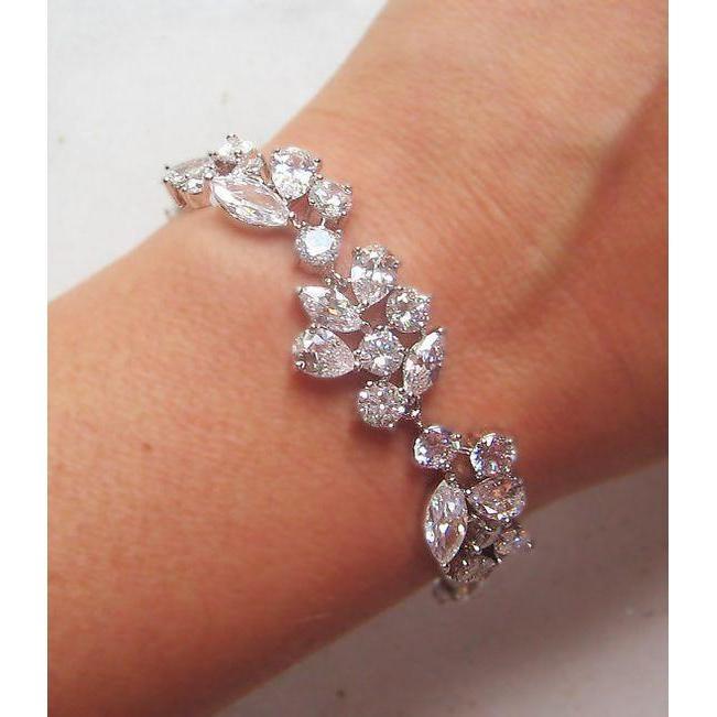 Rund, Birne & Marquise Diamant 12 Karat Damenarmband - harrychadent.de