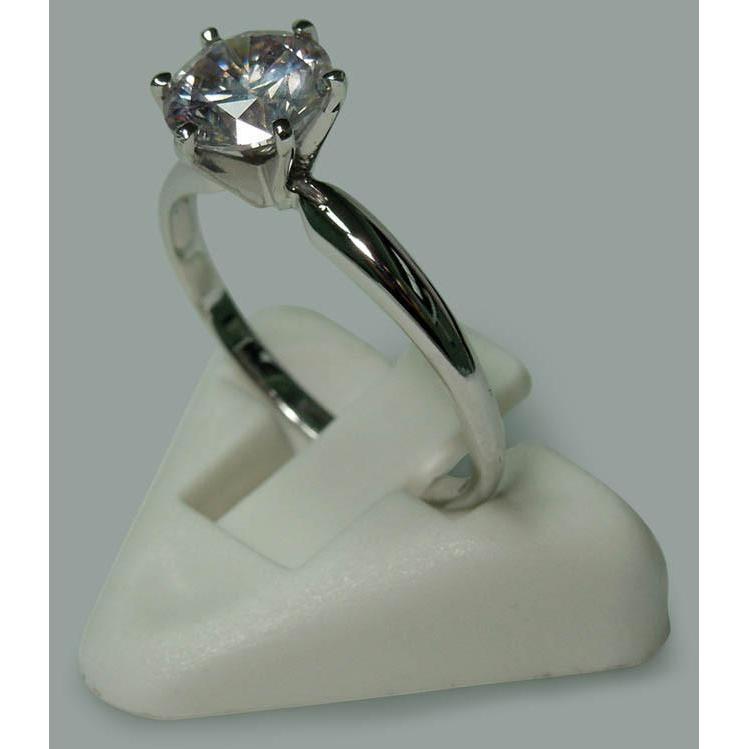 Runder Aus der Erde Abgebauter Natürlicher Diamant 1,75 Karat Solitär-Verlobungsring Weißgold 14K Neu