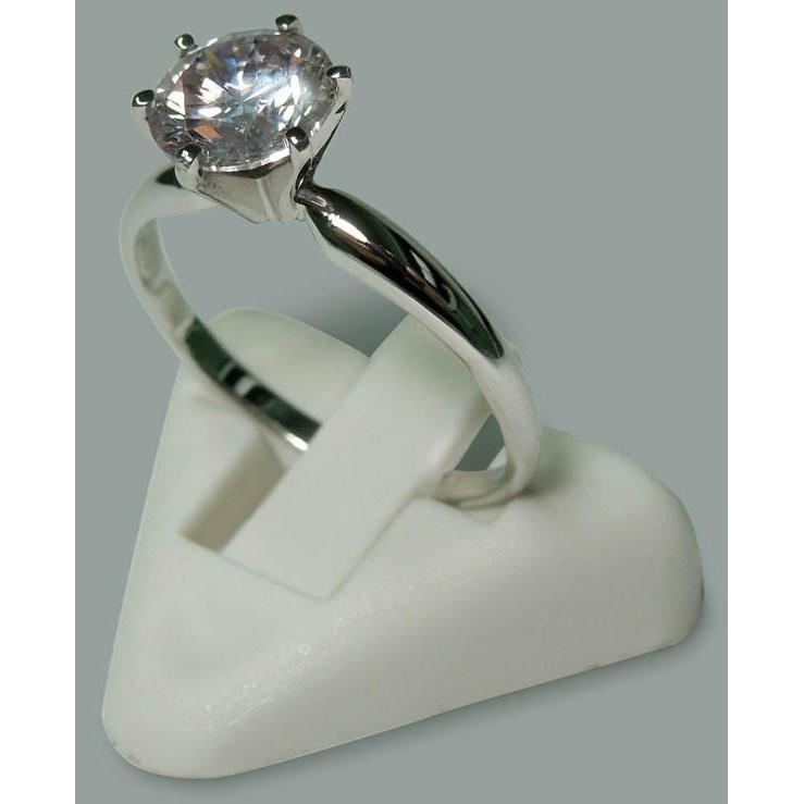 Runder Aus der Erde Abgebauter Natürlicher Diamant 1,75 Karat Solitär-Verlobungsring Weißgold 14K Neu