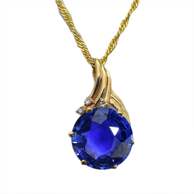 Runder Edelstein-Aus der Erde Abgebauter Natürlicher Diamant-Anhänger 6-Krappen-Set 3,50 Karat