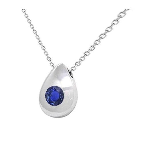 echter round diamant 1Karat anhänger Vorderansicht