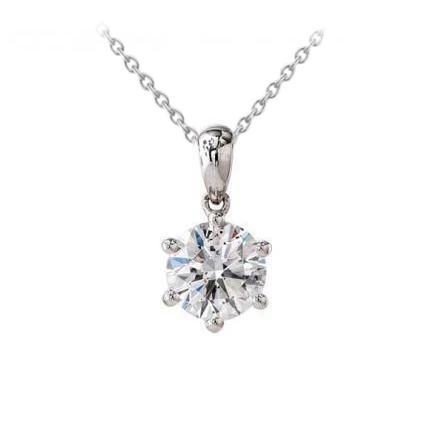 Rundschliff Diamant Halskette Anhänger Feingold Schmuck 1 Karat - harrychadent.de