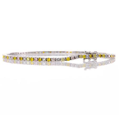 Saphir-Diamant-Armband 5 Karat Weißgold 14K Schmuck - harrychadent.de