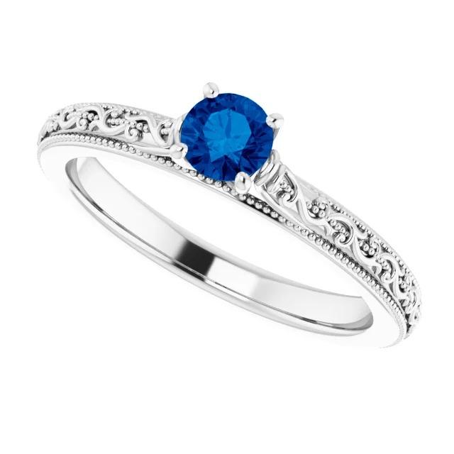 Saphir Solitär Ring 0,75 Karat Ceylon Blau Schmuck - harrychadent.de