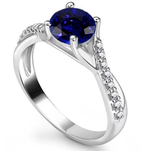 echter round diamant 2.50Karat ring Vorderansicht
