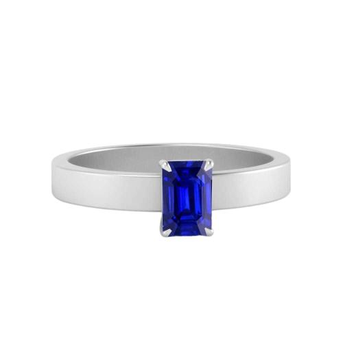 Smaragd Solitaire Edelstein Ring 1,50 Karat Ceylon Saphir Zinken Set - harrychadent.de