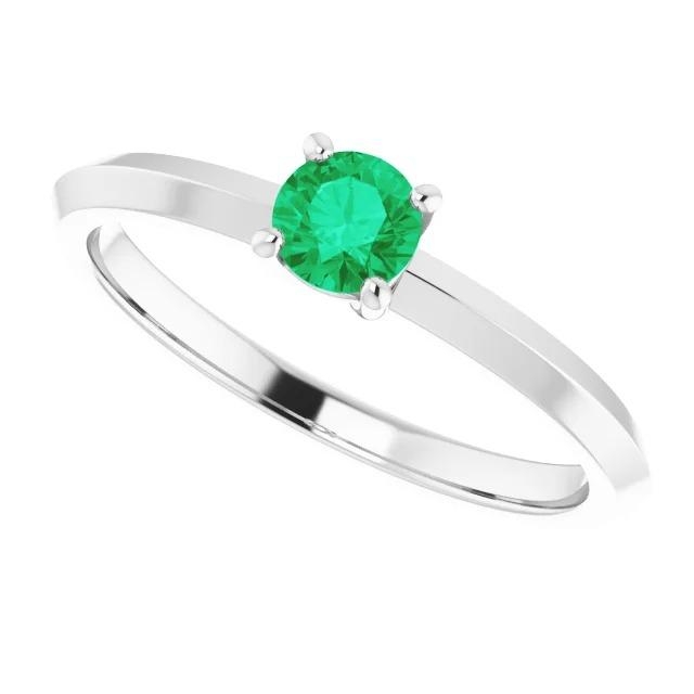 Solitaire Grüner Smaragd Ring 1,25 Karat Damen Schmuck - harrychadent.de