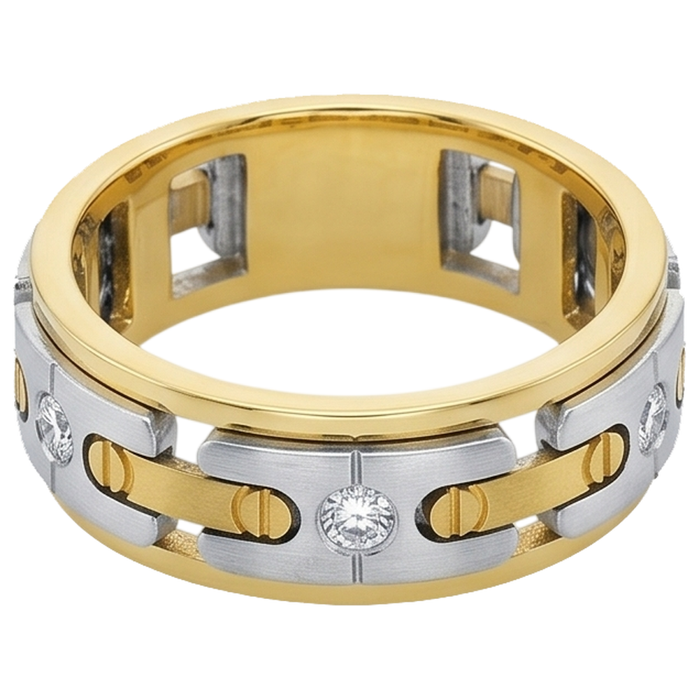 0,45 Karat Runde Echt Aus der Erde Abgebauter Natürlicher Diamanten Männer Verlobungsband Schmuck Neu