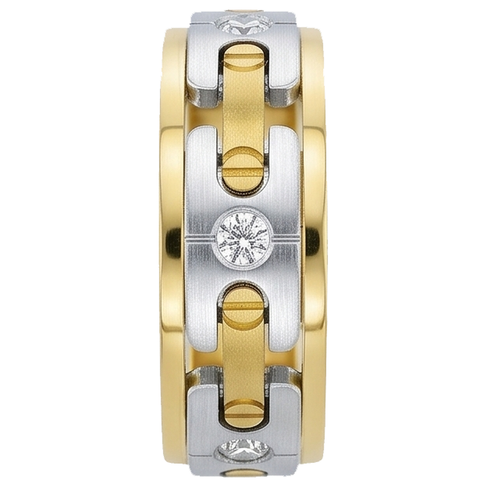 0,45 Karat Runde Echt Aus der Erde Abgebauter Natürlicher Diamanten Männer Verlobungsband Schmuck Neu